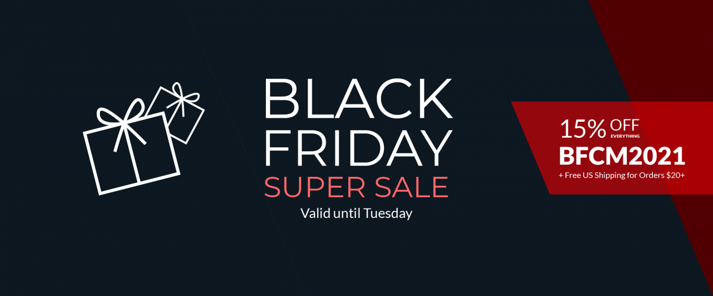 Black Friday 15% Off